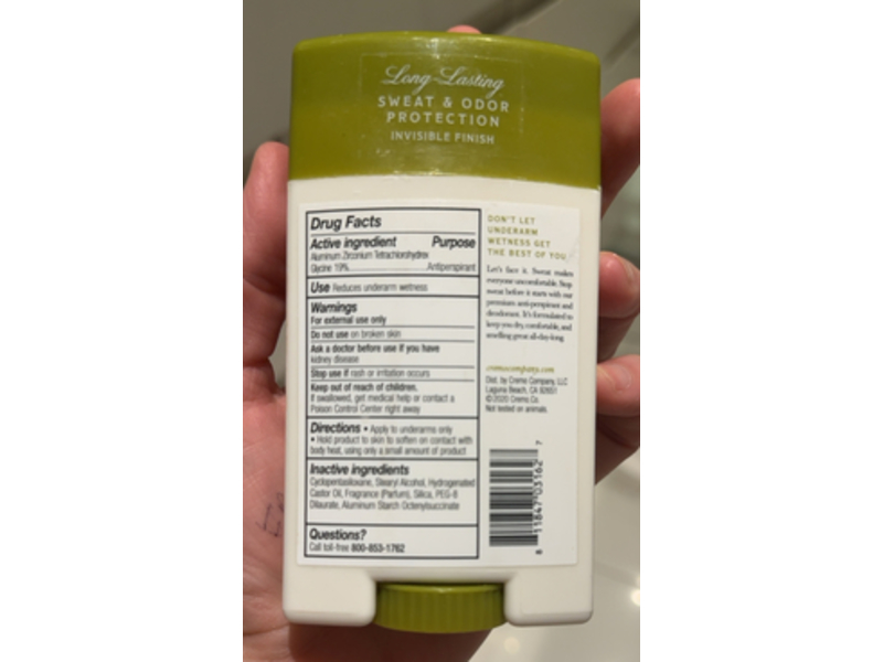 Cremo Antiperspirant & Deodorant, Sage & Citrus, 2.65 oz/75 g