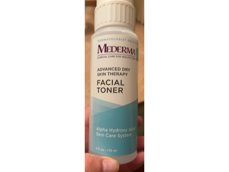 Mederma Advanced Dry Skin Therapy Facial Toner, Alpha Hydroxy Acid, 6 fl oz/175 mL