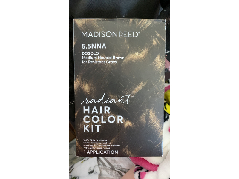 Madison Radiant Hair Color Kit, 5.5NNA Dosolo Brown, Permanent Hair Dye, 1 Application