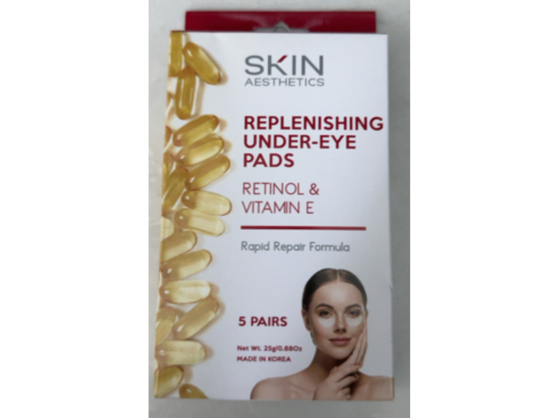 Skin Aesthetics Replenishing Under Eye Pads, Retinol & Vitamin C, 5 Pairs