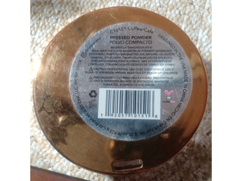 CAI Para Mi Matte Finish Pressed Powder, Coffee, 0.35 oz/9.923 g