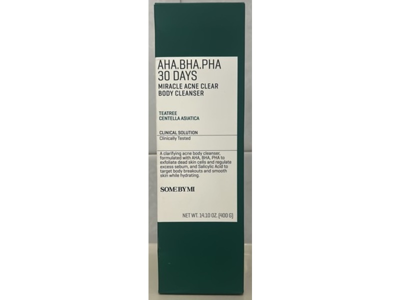 Some By Me Aha Bha Pha 30 Days Miracle Acne Clear Body Cleanser, 14.10 oz/400 g