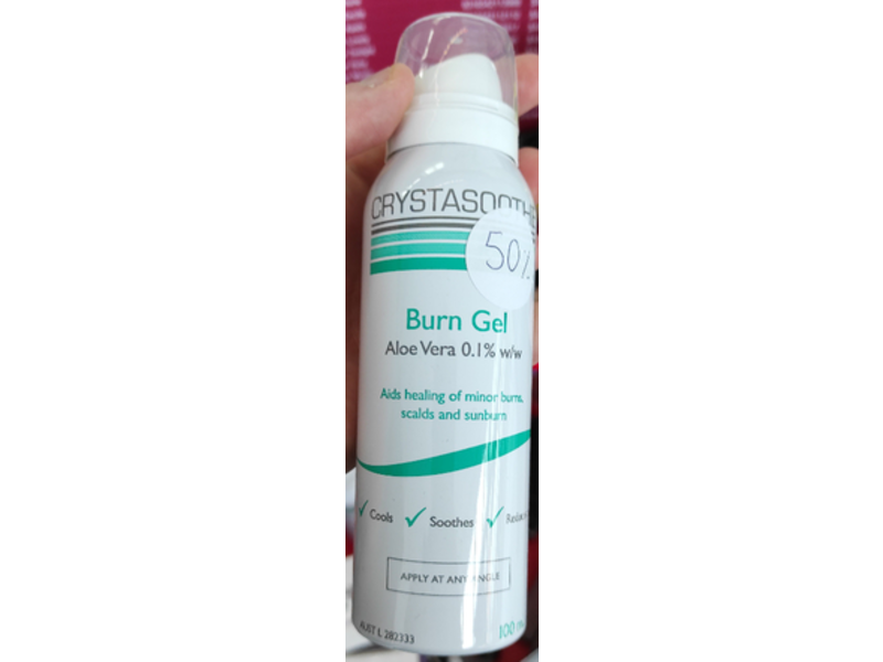 Crystasoothe Aloe Vera Burn Gel, 100 mL