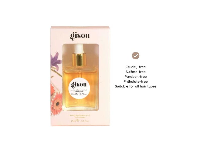 Gisou Honey Infused Hair Oil, 0.7 fl oz/20 mL