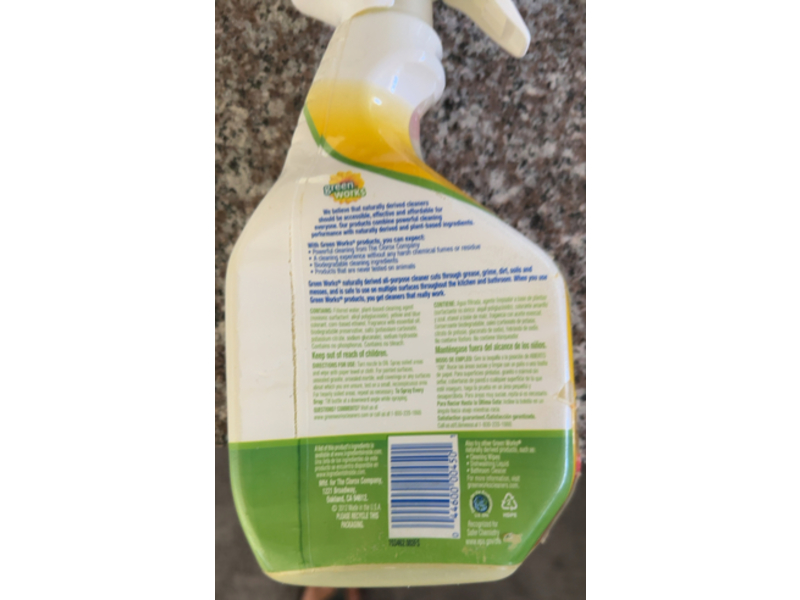Green Works Multi-Surface Cleaner, Original Fresh, 32 fl oz/946 mL