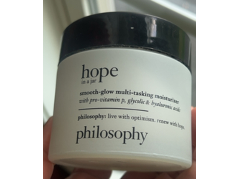 Philosophy Hope In A Jar Smooth - Glow Multi Tasking Moisturizer, Pro - Vitamin P, Glycolic & Hyaluronic Acids, 4 fl oz/120 mL