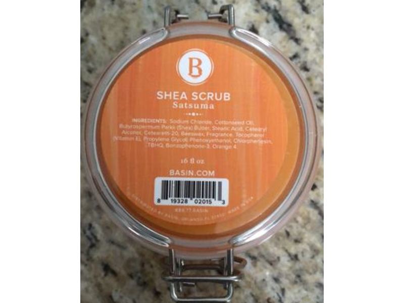 Basin Shea Scrub Satsuma, 16 fl oz