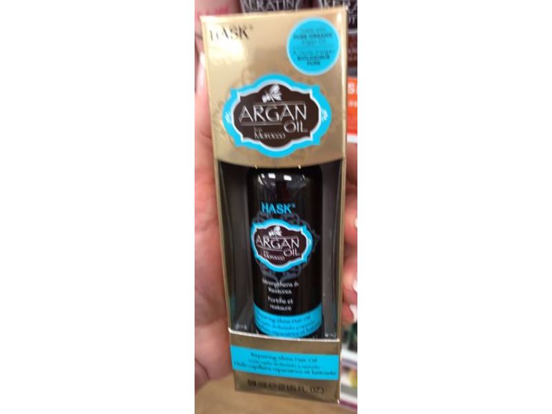 Hask Repairing Shine Hair Oil, Argan Oil For Morocco, 2 fl oz/59 ml