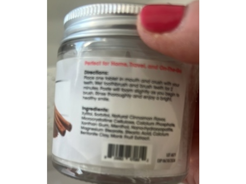 Ecofam Toothpaste Tablets, Cinnamon, 2.7 oz/76.5 g, 90 Tablets