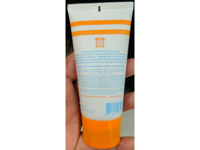 Megababe Happy Pits Detoxifying Underarm Mask, 3 fl oz/90 mL