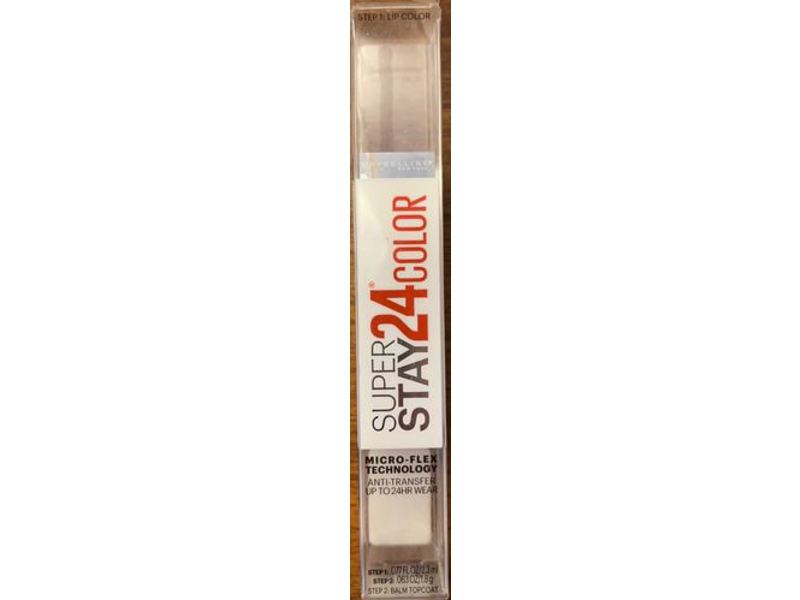 Maybelline New York Super Stay 24 Color 2-Step Liquid Lipstick, 115 Forever Chestnut
