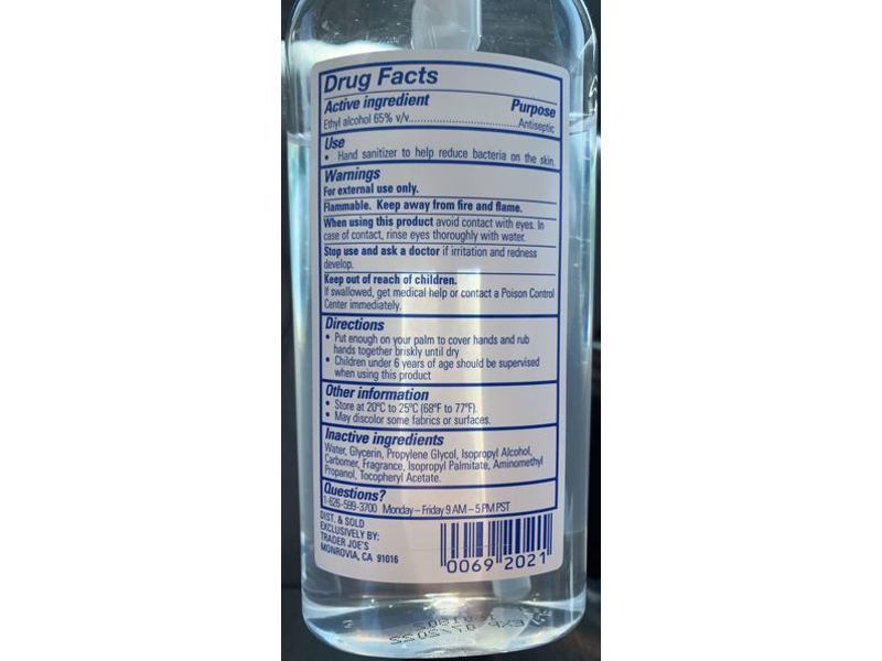 Trader Joe's Cleanliness Is Hand Sanitizer, 8 fl oz/236 ml