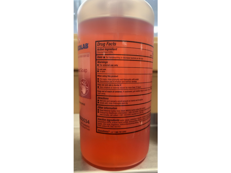 Ecolab Medistat Anti Microbial Hand Soap, 33.8 fl oz/1000 mL