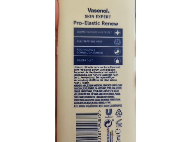 Vasenol Pro-Elastic Renew Body Lotion, 6.8 fl oz/200 mL