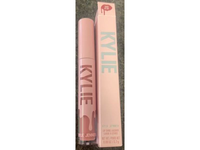 Kylie Jenner Lip Shine Lacquer, 340 90's Bby, 0.09 oz/2.7 g