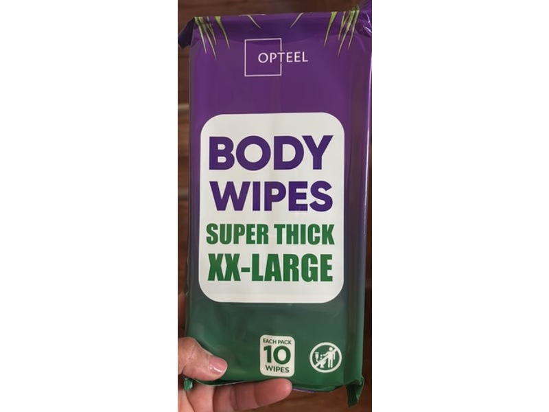 Opteel Body Wipes, 10 Count