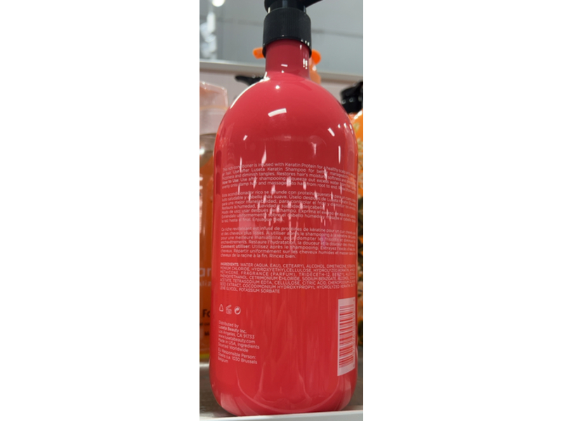 Luseta Smoothing & Nourishing Conditioner, Keratin, 33.8 fl oz/1 L