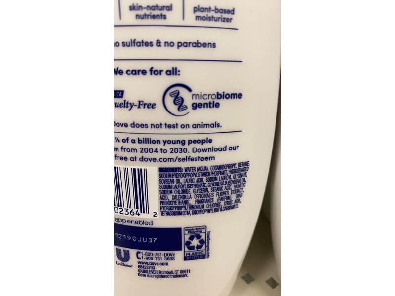 Dove Soothing Care Nourishing Body Wash, Calendula-Infused Oils, 22 fl oz/650 mL