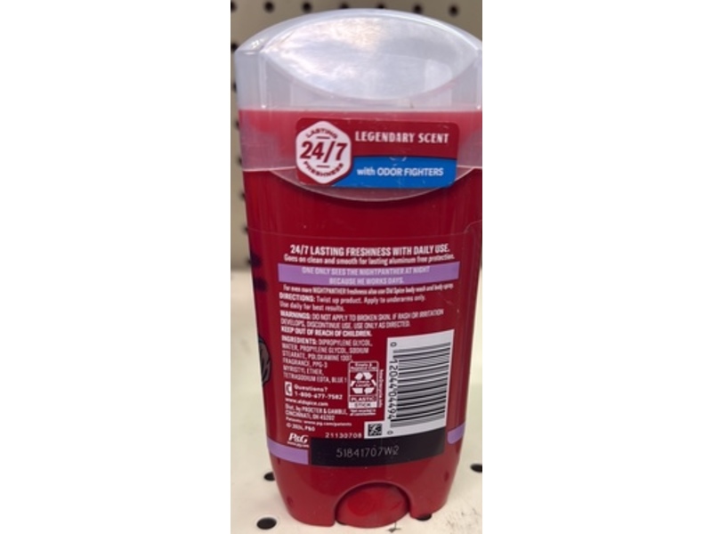 Old Spice Deodorant, Nightpanther, 3.0 fl oz/85 g