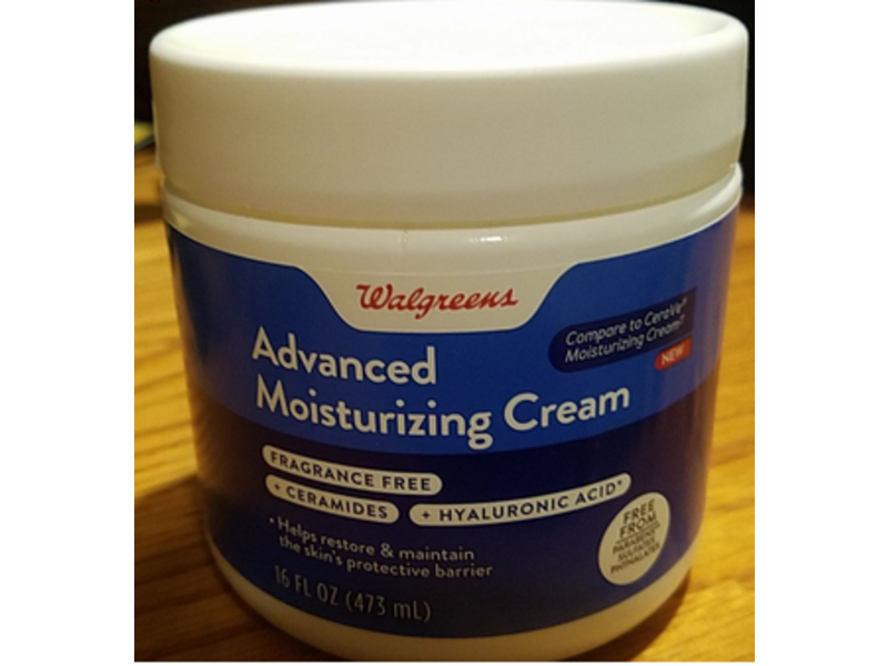 Walgreens Advanced Moisturizing Cream, Fragrance Free, 16 fl oz/473 mL