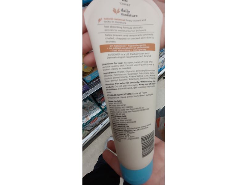 Aveeno Baby Daily Moisture Lotion, Natural Colloidal Oatmeal, 227 g