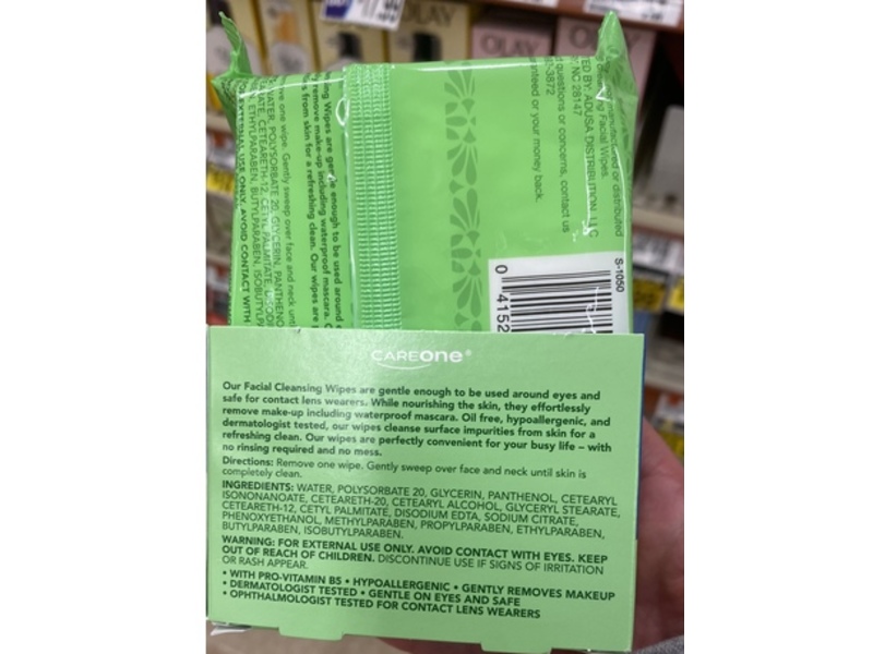 Careone Facial Cleansing Towelettes, 25 Count