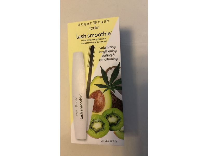 Sugar Rush Tarte Lash Smoothie Volumizing Hemp Mascara, Mini Trial Size, 0.067 fl oz / 2 ml