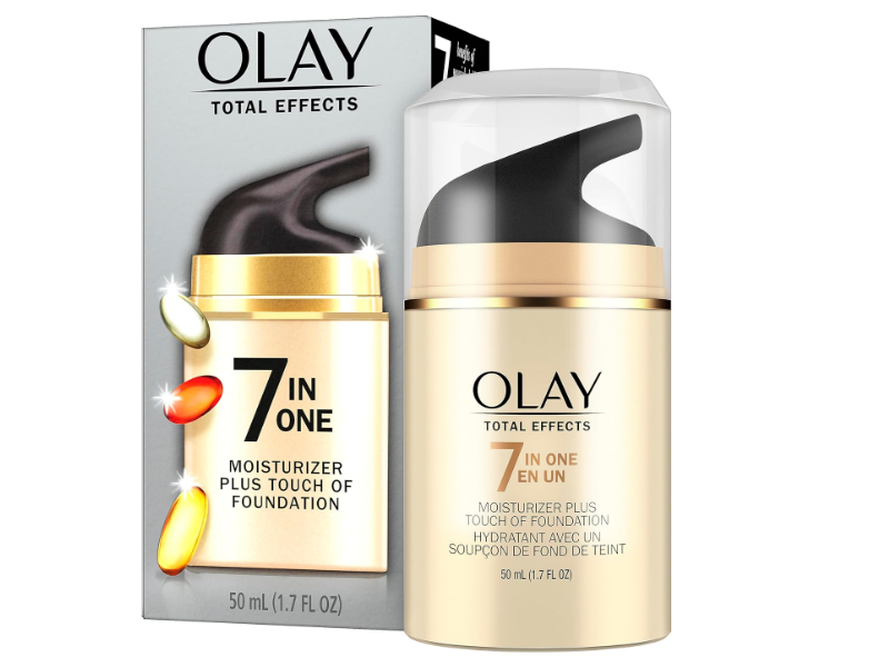 Olay Total Effects 7 In One Anti-Aging Moisturizer Plus Touch Of Foundation, 1.7 fl oz/50 mL