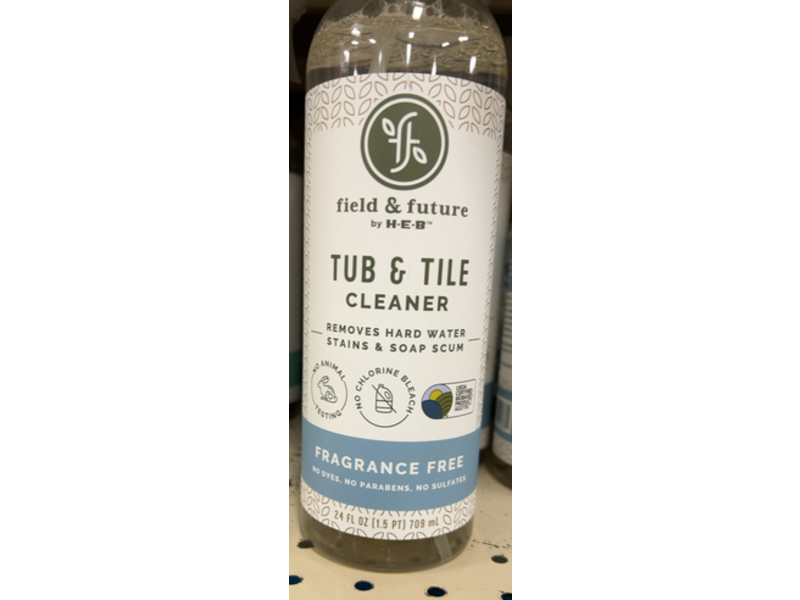 Field & Future By Heb Tub & Tile Cleaner, Fragrance Free, 24 fl oz/709 mL