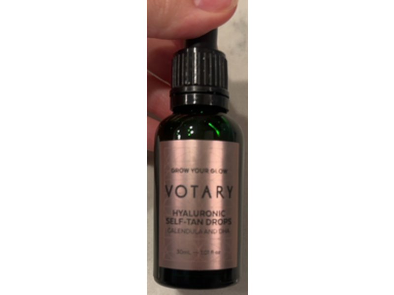 Votary Hyaluronic Self-Tan Drops, Calendula & DHA, 1.01 fl oz/30 mL