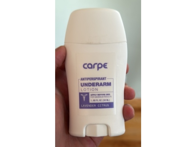 Carpe Antiperspirant Underarm Lotion, Lavender Citrus, 1.69 fl oz/50 mL