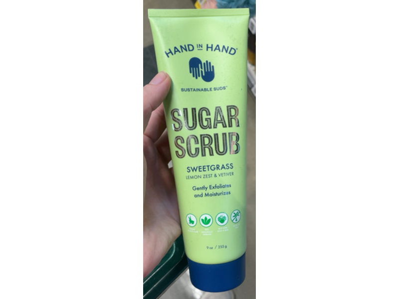 Hand In Hand Sugar Scrub, Sweetgrass, 9 oz/255 g