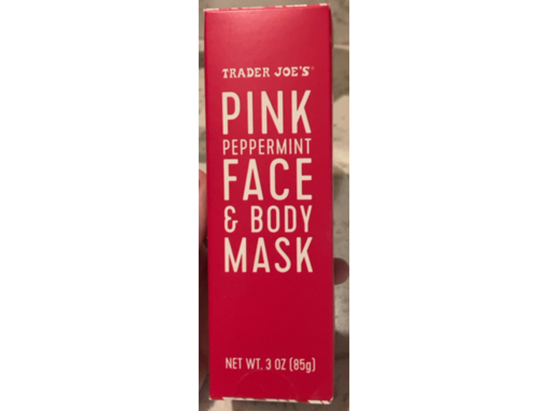 Trader Joe's Pink Peppermint Face & Body Mask, 3 oz/85 g, Pack Of 2