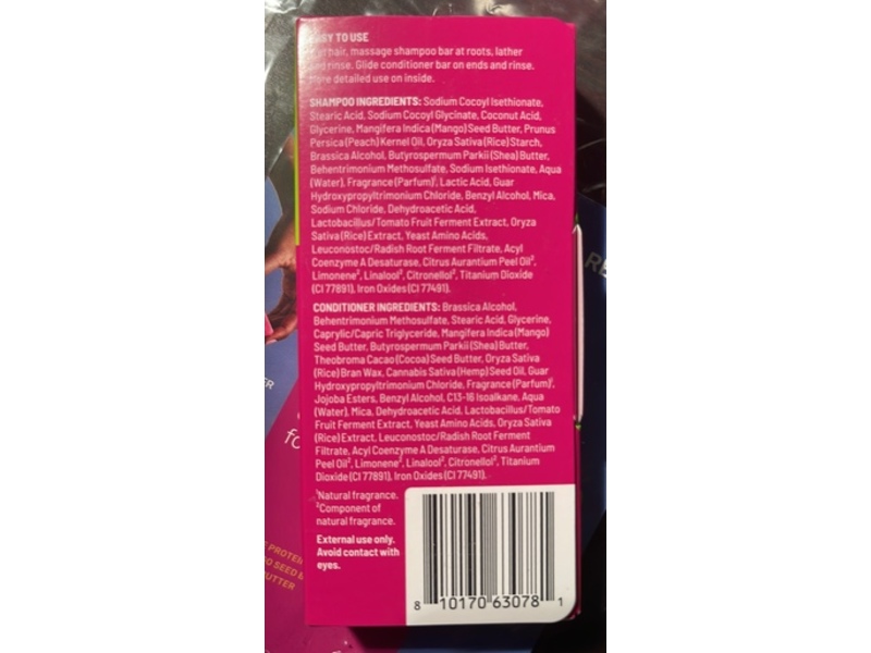 Ethique Beauty Repairing Mini Duo Solid Shampoo + Conditioner, 1.1 oz/30 g