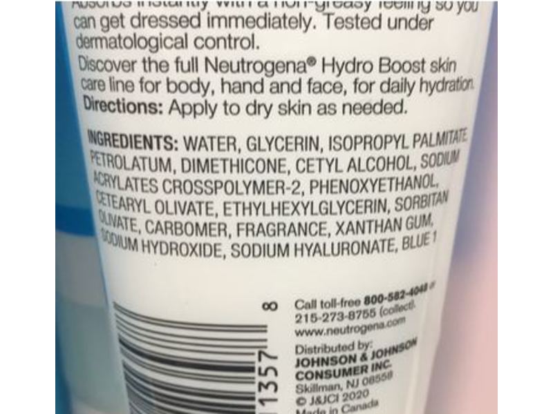 Neutrogena Hydro Boost Whipped Body Balm, Hyaluronic Acid, Dry To Extra Dry Skin, 7 oz/198 g