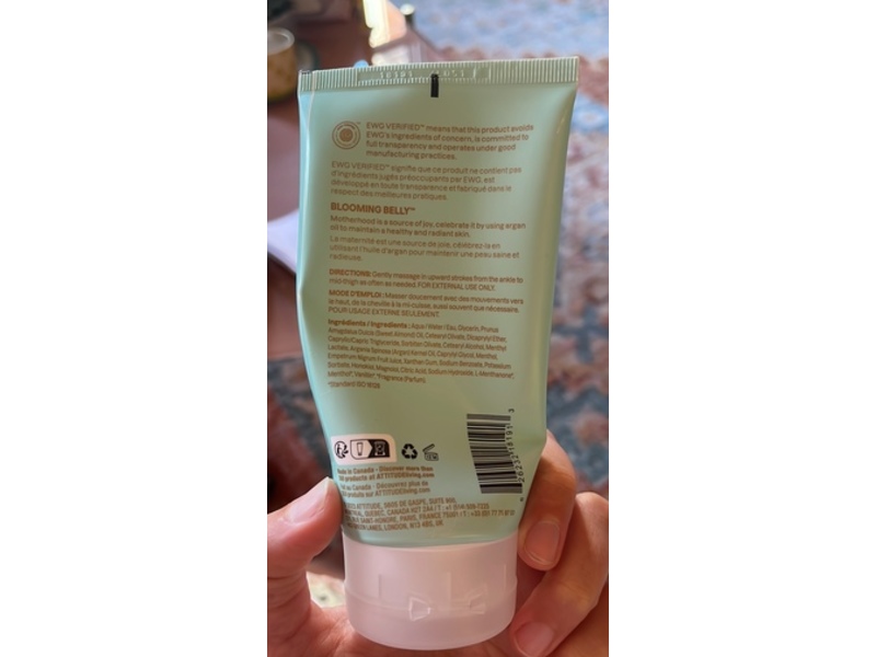 Atitude Blooming Belly Heavy Leg Cream, 5 fl oz/150 mL