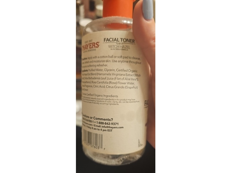 Thayers Witch Hazel Aloevera Formula Facial Toner, Rose Petal, 12 fl oz/355 mL
