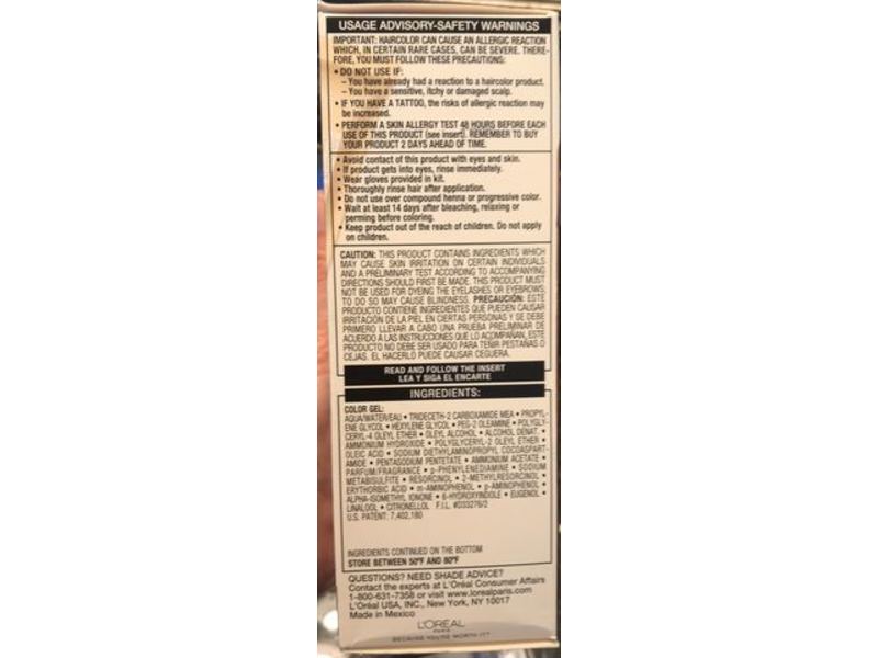 L'Oreal Paris Superior Preference Hair Color, 5G Medium Golden Brown, 1 Application