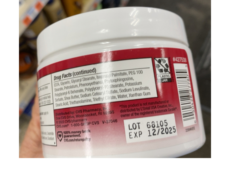 CVS Health Itch Relief Moisturizing Cream, 12 oz/340 g