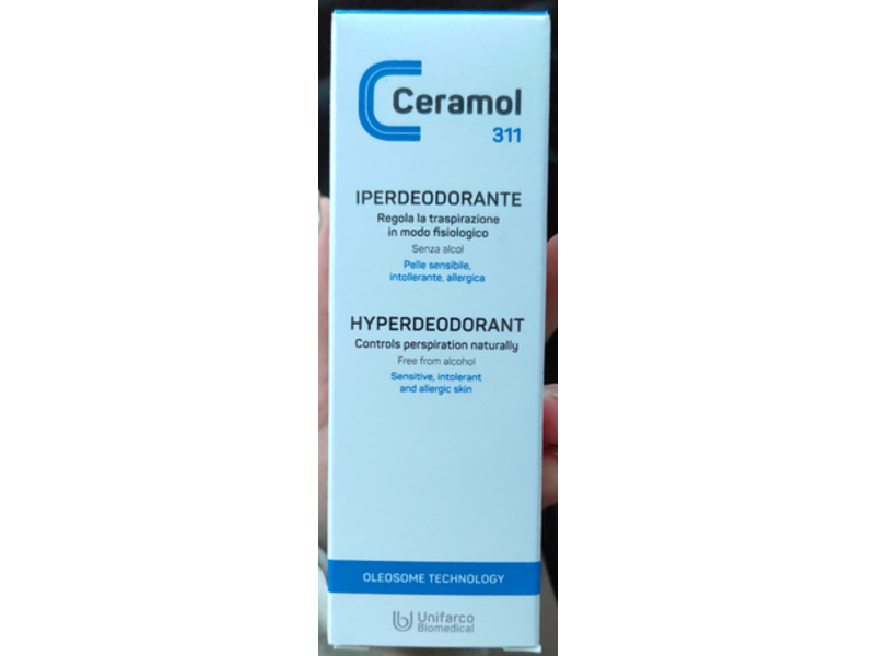 Unifarco Ceramol 311 Hyper Deodorant, 75 mL