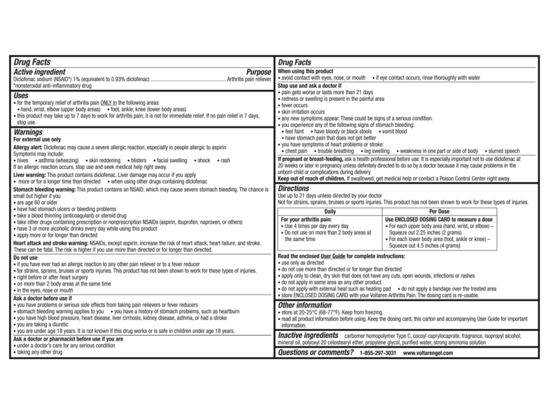 Voltaren Arthritis Pain Relief Gel, 0.7 oz/20 g