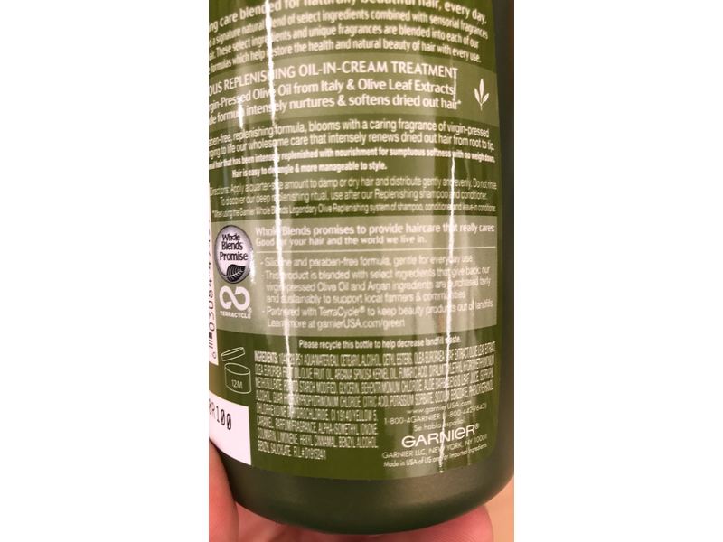 Garnier Hair Care Whole Blends Replenishing Leave-in Conditioner, 10.19 Fl oz