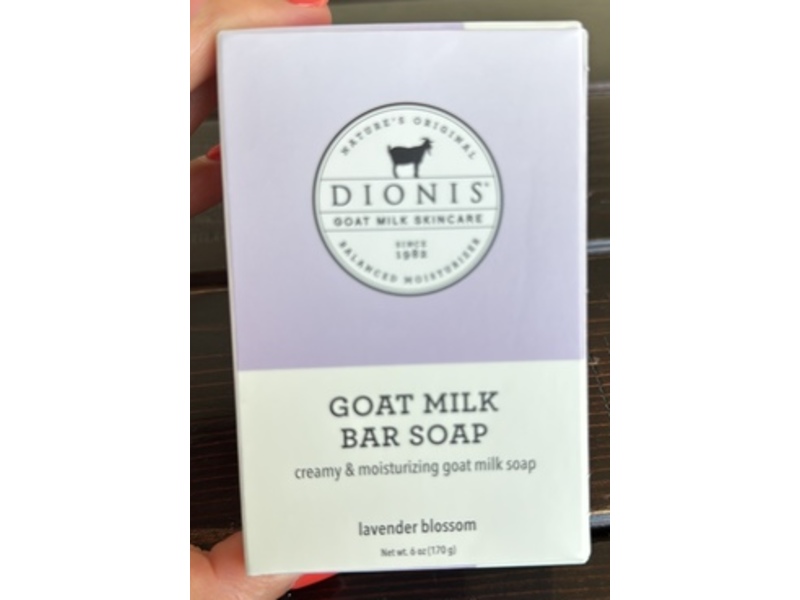 Dionis Goat Milk Bar Soap, Lavender Blossom, 6 oz/170 g