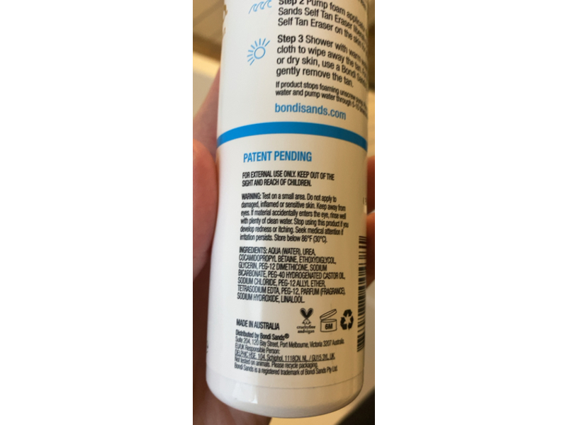 Bondi Sands Self Tan Eraser Gentle Foaming Cleanser, 6.76 fl oz/200 mL