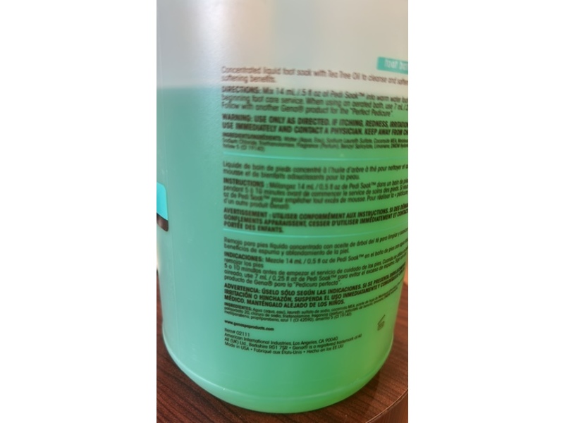 Gena Pedi Soak Foot Bath, Tea Tree Oil, 3.785 L