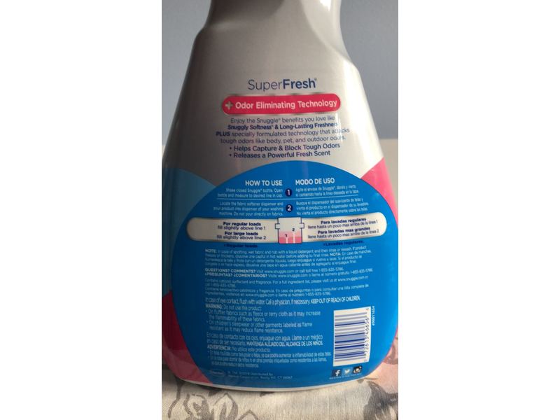 Snuggle Plus Super Fresh, Spring Burst, 48.6 fl oz/1.43 L