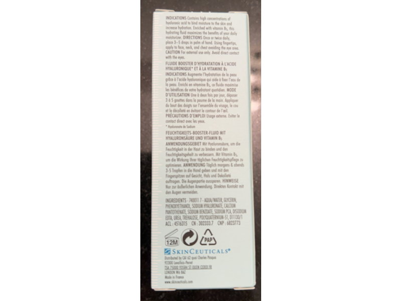 SkinCeuticals Hydrating B5 Moisture Enhancing Fluid, Hyaluronic Acid & Vitamin B5, 1 fl oz/30 mL