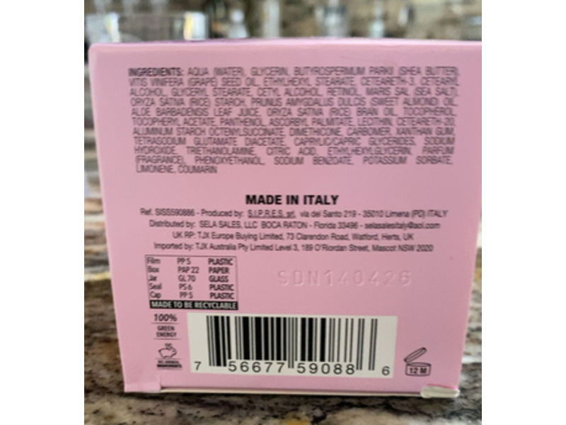 Delfanti Milano Retinol Pro Advance Day Cream, Dead Sea Salts & Vitamin E, 1.7 fl oz/50 mL