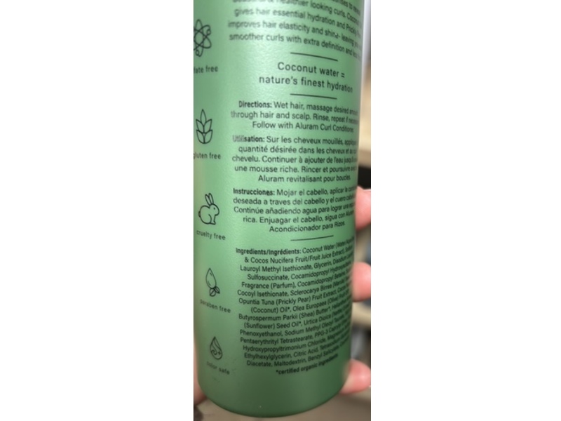 Aluram Curl Shampoo, 12 fl oz/355 mL