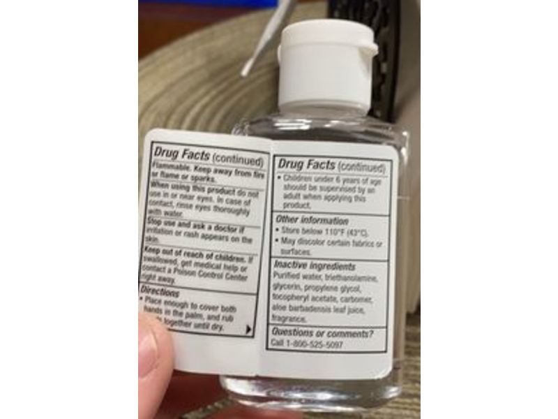 Handy Solutions Hand Sanitizer, Aloe & Vitamin E, 2 fl oz/59 mL